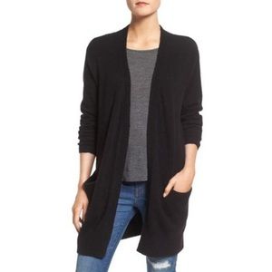 Long black madewell wool sweater cardigan soft